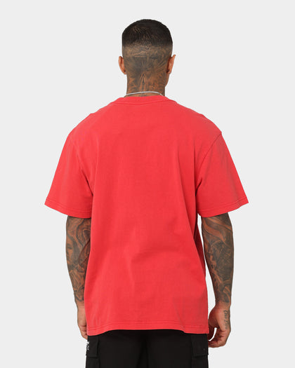 Mitchell & Ness Chicago Bulls Champion History Vintage T-Shirt Faded Red