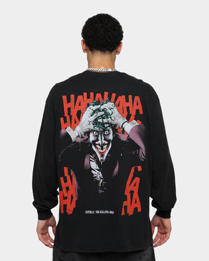 Goat Crew The Killing Joke Long Sleeve Vintage T-Shirt Black Wash