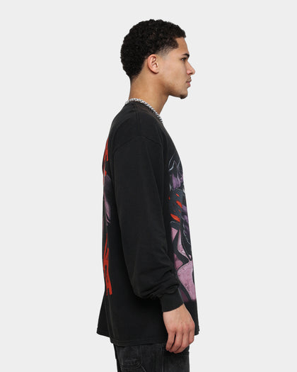 Goat Crew The Killing Joke Long Sleeve Vintage T-Shirt Black Wash