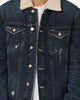 Tommy Jeans Sherpa Trucker Jacket DF205 Denim Black