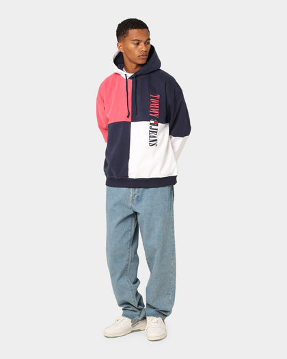 Tommy Jeans TJM Skater Archive Block Hoodie Twilight Navy