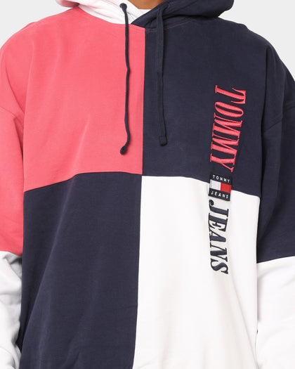 Tommy Jeans TJM Skater Archive Block Hoodie Twilight Navy
