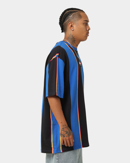 Tommy Jeans TJM Skater Vertical Stripe T-Shirt Blue Triumph