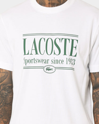Lacoste Graphic Logo T-Shirt White