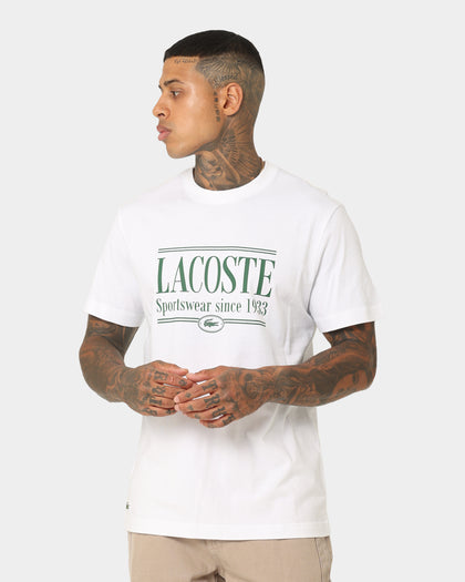 Lacoste Graphic Logo T-Shirt White