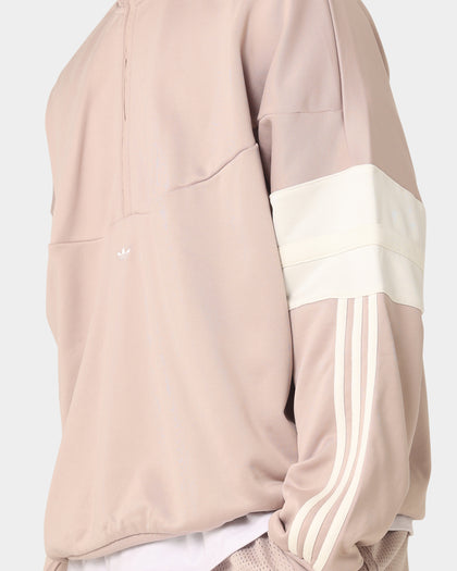 Adidas Basketball Warm Up Jacket Wonder Taupe/Off White