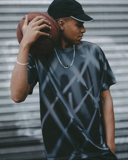 Adidas Streetball All Over Print T-Shirt Grey