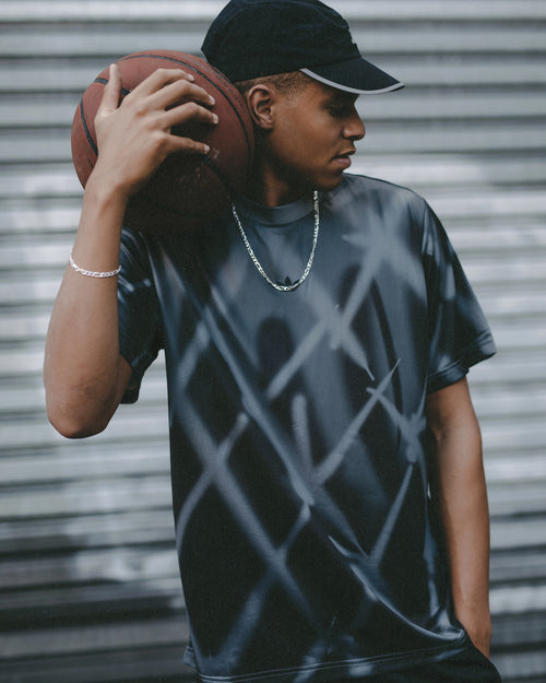 Adidas Streetball All Over Print T-Shirt Grey