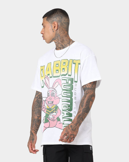 Goat Crew Rabbit RL Football T-Shirt White