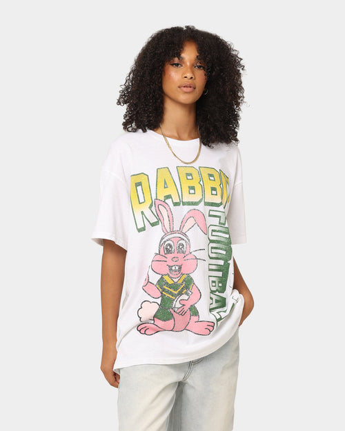Goat Crew Rabbit RL Football T-Shirt White