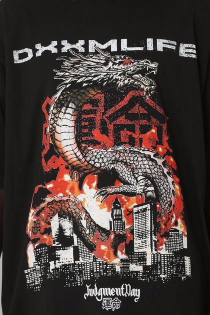 DXXMLife Judgement Day Vintage Baggy T-Shirt Vintage Black
