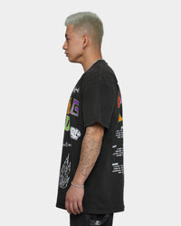 Rolling Loud Rolling Loud Line Up Vintage T-Shirt Black Wash