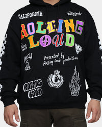 Rolling Loud Rolling Loud Line Up Hoodie Black