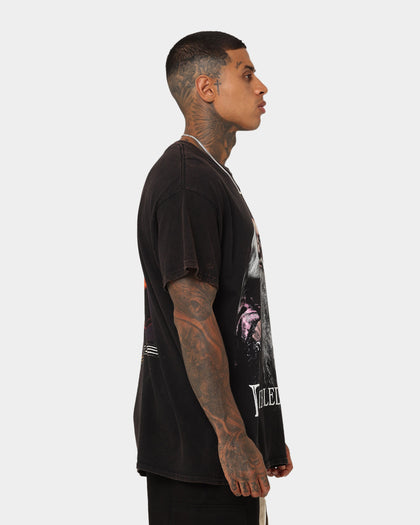 American Thrift X Harry Potter Dumbledore Vintage T-Shirt Black Wash