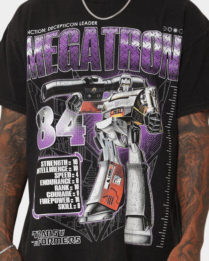 Goat Crew X Transformers Megatron Vintage T-Shirt Black Wash