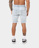 ENES Gunner Skinny Ripped Short Light Blue