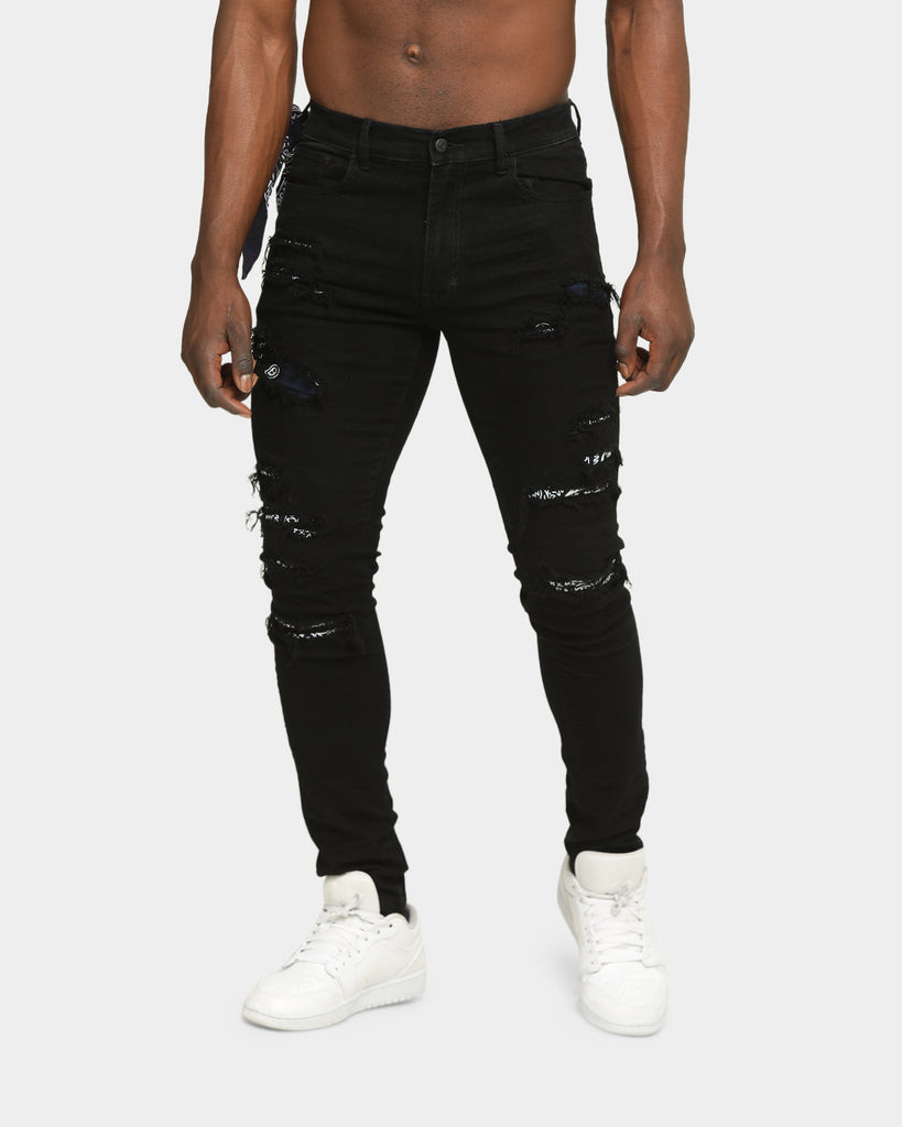 Saint Morta Bandana Summum Jean Black/Navy Culture Kings NZ