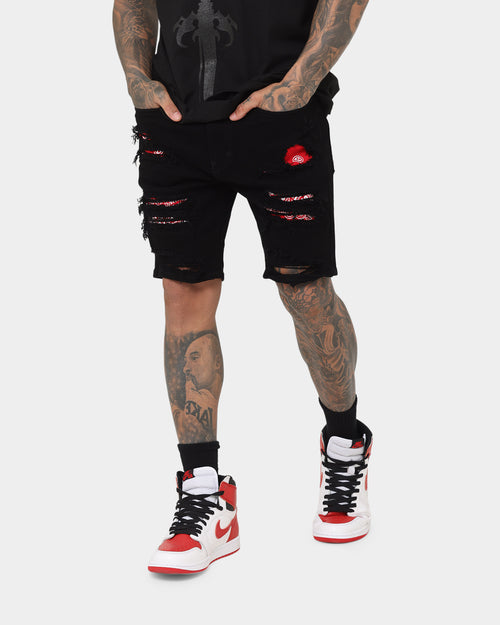 Saint Morta Bandana Summum Shorts Black/Red