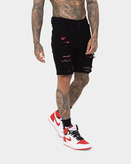 Saint Morta Bandana Summum Shorts Black/Red