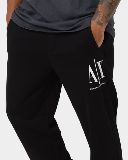 Armani Exchange Icon Logo Sweat Pants Black