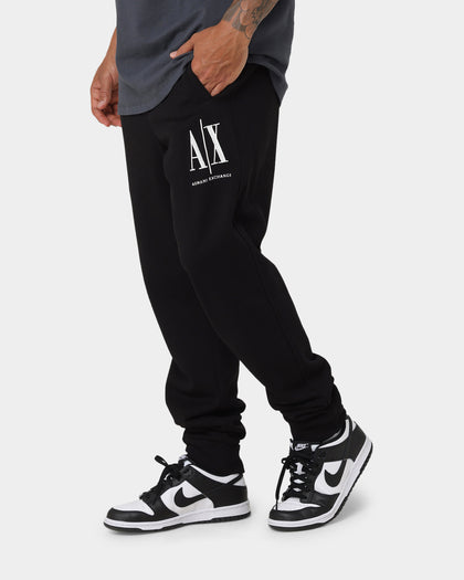 Armani Exchange Icon Logo Sweat Pants Black