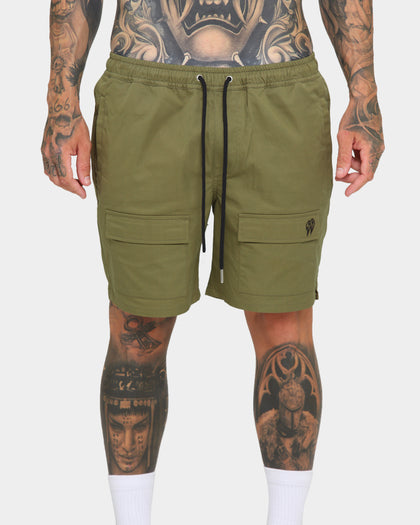 EN ES Utility Beach Shorts Khaki Green