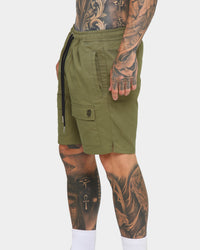 EN ES Utility Beach Shorts Khaki Green