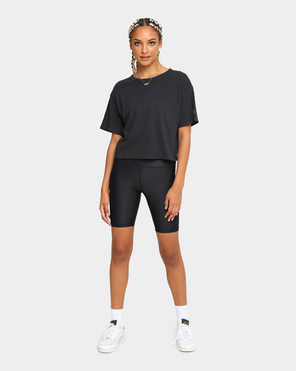 EN ES Women's High Shine Bike Short Black