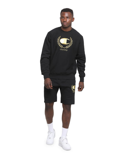 Champion Champion x Culture Kings Rev Weave Shorts Black/Gold