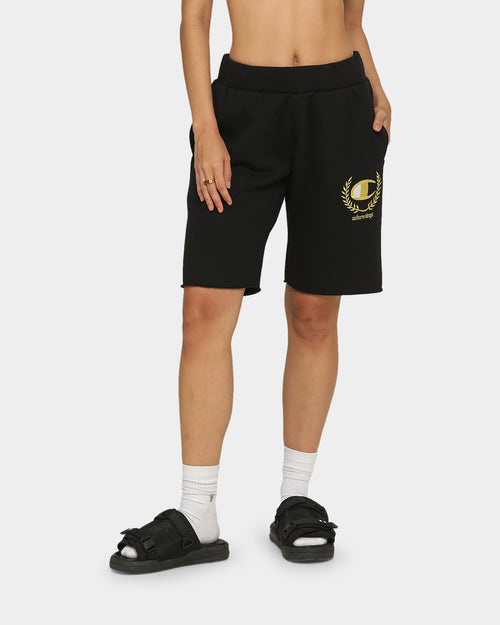 Champion Champion x Culture Kings Rev Weave Shorts Black/Gold