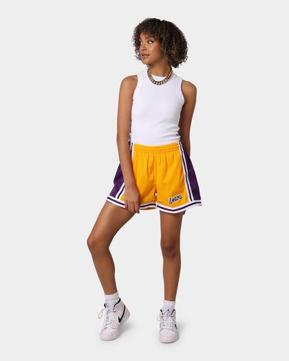 Mitchell & Ness Women's Los Angeles Lakers Jump Shot Short Gold