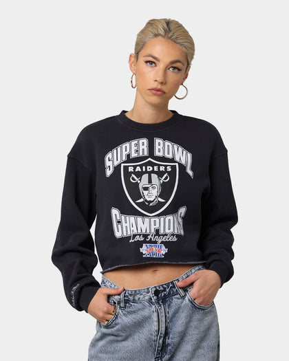 Mitchell & Ness Women's Raiders Champs Vintage Crew Faded Black