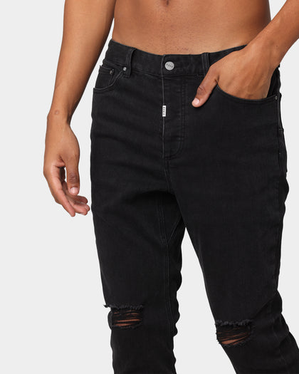 Dead Studios Twisted Beaten Jean Washed Black