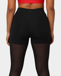 Reebok X Cardi B Women's High Raised Mesh Tights Black