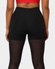 Reebok X Cardi B Women's High Raised Mesh Tights Black