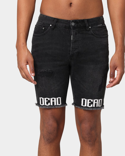 Dead Studios Destroy Denim Short Washed Black