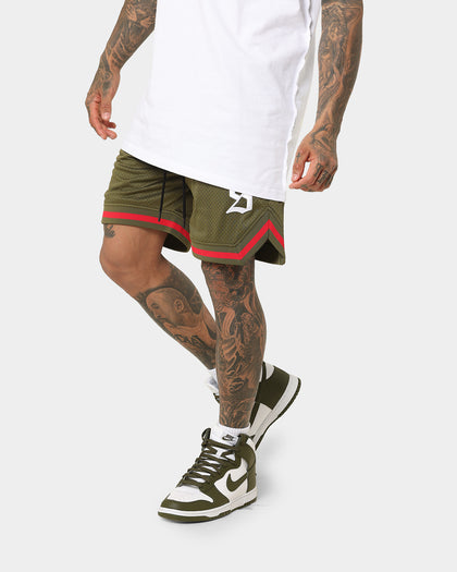 Saint Morta Envogue All-Star Basketball Shorts Khaki/Red