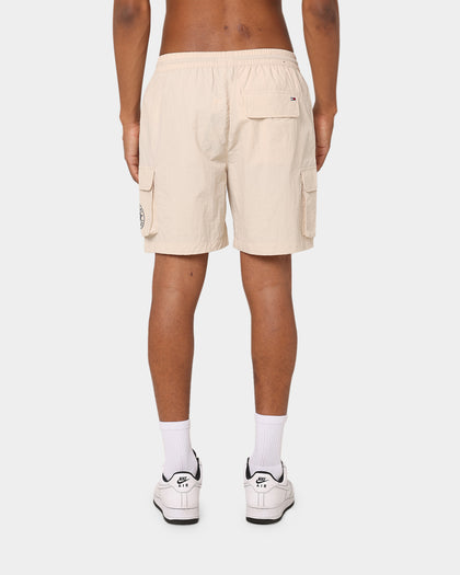 Tommy Jeans Novelty Cargo Beach Shorts Smooth Stone