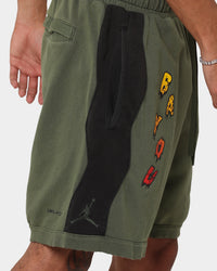 Jordan Zion Dri-FIT Fleece Shorts Carbon Green/Black