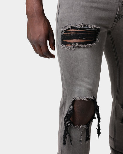 Saint Morta Destroyer Distressed Jeans Vintage Grey