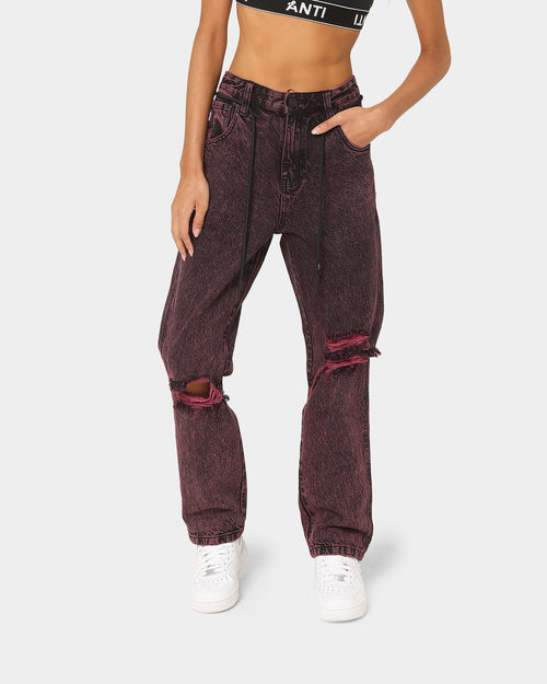 The Anti Order Post Dated Relaxed Jeans Acid Pink