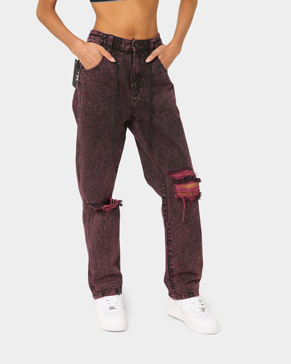 The Anti Order Post Dated Relaxed Jeans Acid Pink