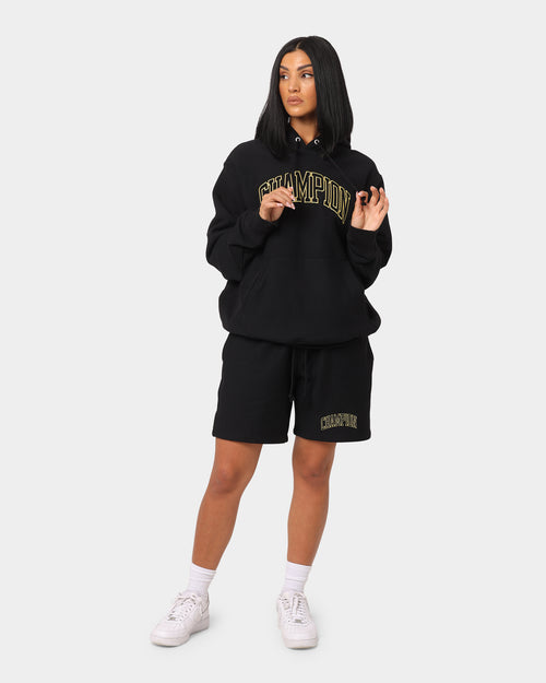 Champion Reverse Weave Varsity Shorts Black
