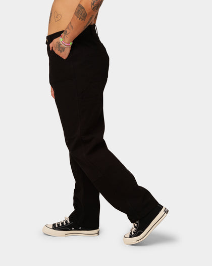 Loiter Double Knee Work Pants Washed Black