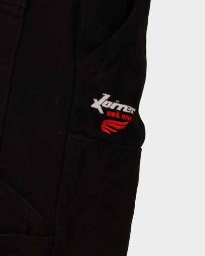 Loiter Double Knee Work Pants Washed Black