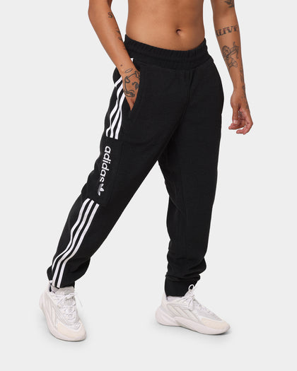 Adidas Comfort 3 Stripe Track Pants Black/White