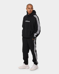 Adidas Comfort 3 Stripe Track Pants Black/White