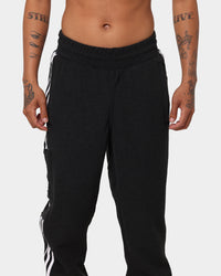 Adidas Comfort 3 Stripe Track Pants Black/White