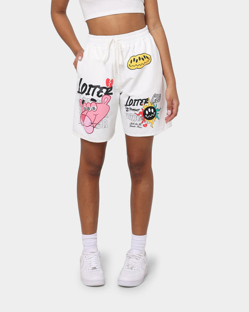 Loiter Freedom Multi Logo Shorts Off White
