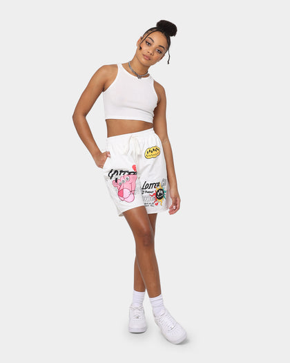 Loiter Freedom Multi Logo Shorts Off White